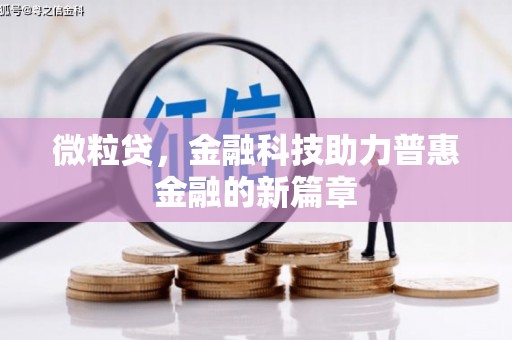 士林微粒贷，金融科技助力普惠金融的新篇章
