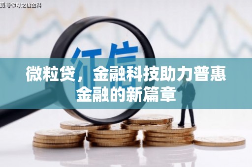士林微粒贷，金融科技助力普惠金融的新篇章