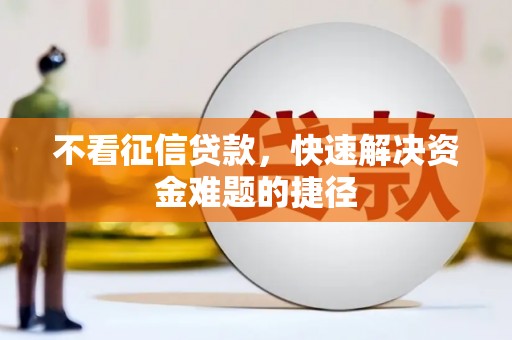 士林不看征信贷款，快速解决资金难题的捷径