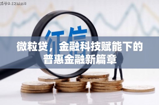 士林微粒贷，金融科技赋能下的普惠金融新篇章