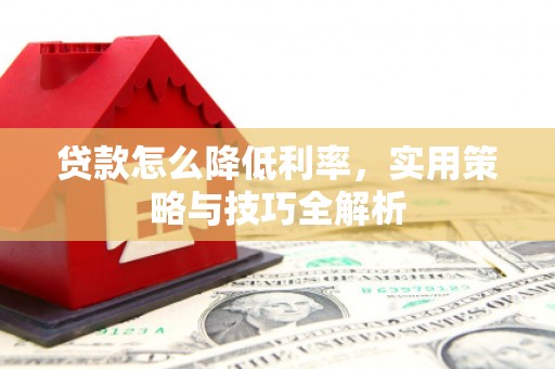 士林贷款怎么降低利率，实用策略与技巧全解析