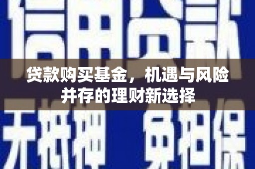 士林贷款购买基金，机遇与风险并存的理财新选择