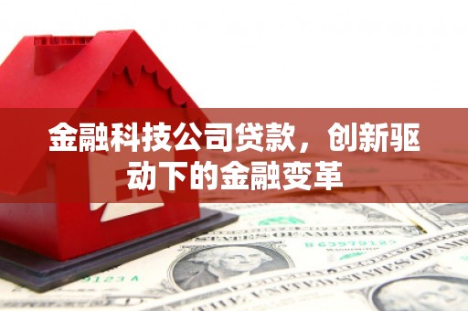 士林金融科技公司贷款，创新驱动下的金融变革