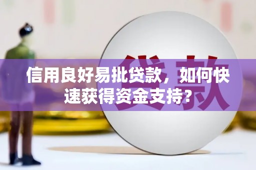 士林信用良好易批贷款，如何快速获得资金支持？