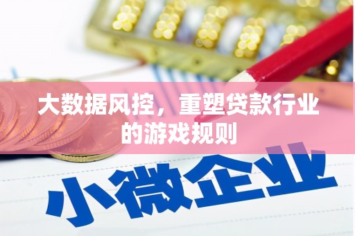 士林大数据风控，重塑贷款行业的游戏规则