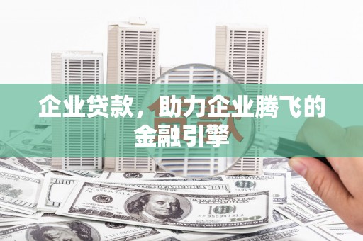 士林企业贷款，助力企业腾飞的金融引擎