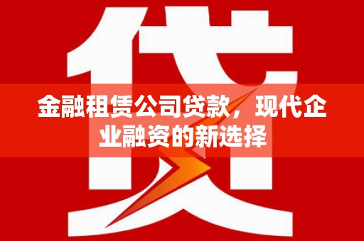 士林金融租赁公司贷款，现代企业融资的新选择