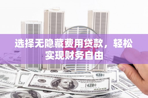 士林选择无隐藏费用贷款，轻松实现财务自由