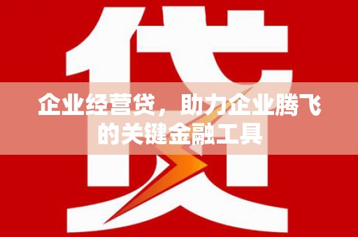 士林企业经营贷，助力企业腾飞的关键金融工具