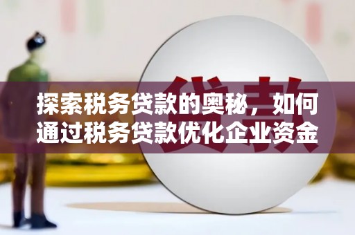士林探索税务贷款的奥秘，如何通过税务贷款优化企业资金流