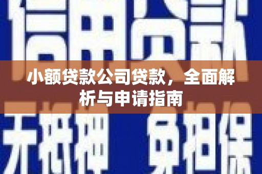 士林小额贷款公司贷款，全面解析与申请指南