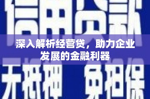 士林深入解析经营贷，助力企业发展的金融利器