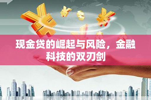 士林现金贷的崛起与风险，金融科技的双刃剑