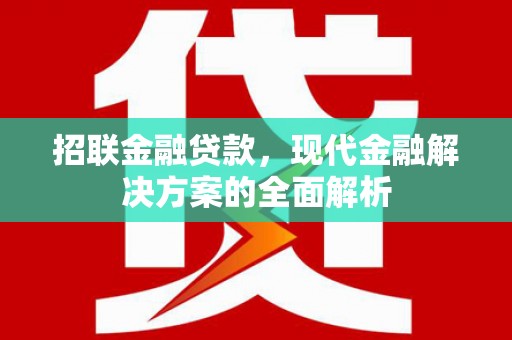 士林招联金融贷款，现代金融解决方案的全面解析
