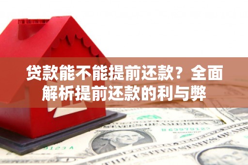 士林贷款能不能提前还款？全面解析提前还款的利与弊