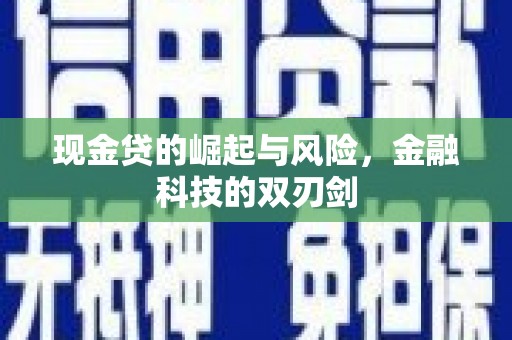 士林现金贷的崛起与风险，金融科技的双刃剑