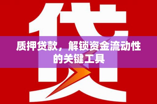 士林质押贷款，解锁资金流动性的关键工具