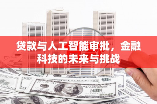 士林贷款与人工智能审批，金融科技的未来与挑战