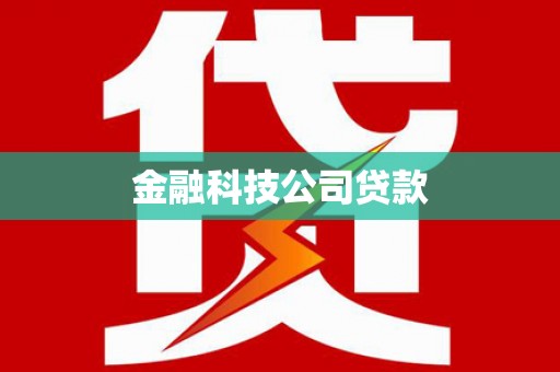 士林金融科技公司贷款