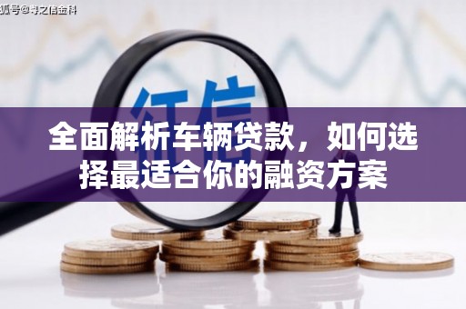 士林全面解析车辆贷款，如何选择最适合你的融资方案