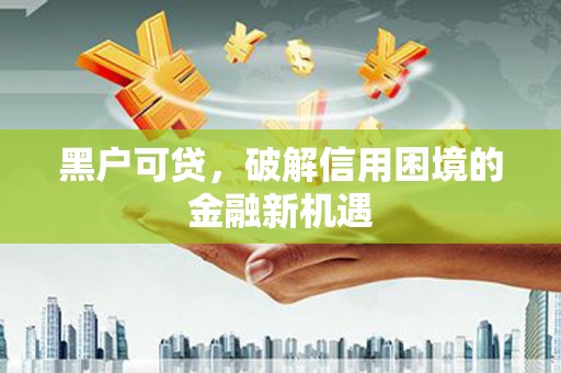 士林黑户可贷，破解信用困境的金融新机遇
