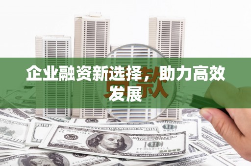 士林企业融资新选择，助力高效发展