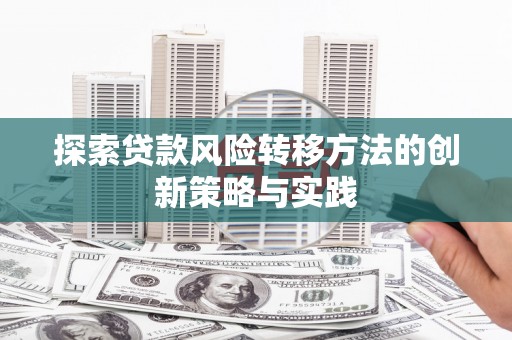 士林探索贷款风险转移方法的创新策略与实践